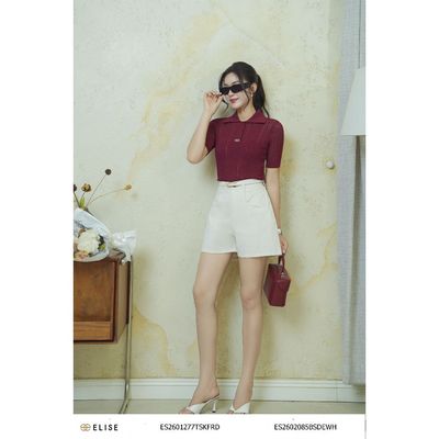 Quần sooc denim nắng thiết kế Elise mã sản phẩm ES2602085BSDEWH