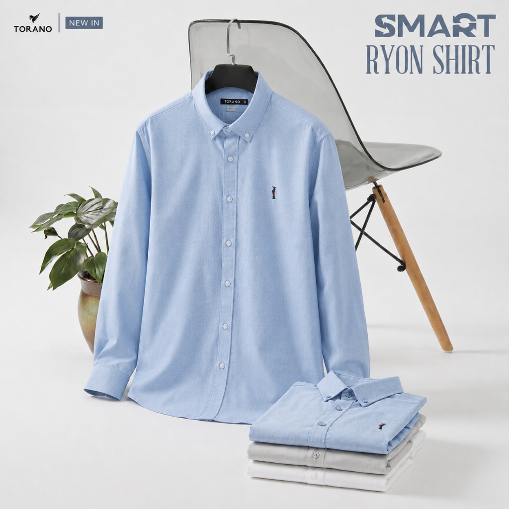 Áo sơ mi dài tay nam OXFORD SHIRT  TORANO trơn lịch sự, phong cách nam tính | BigBuy360 - bigbuy360.vn