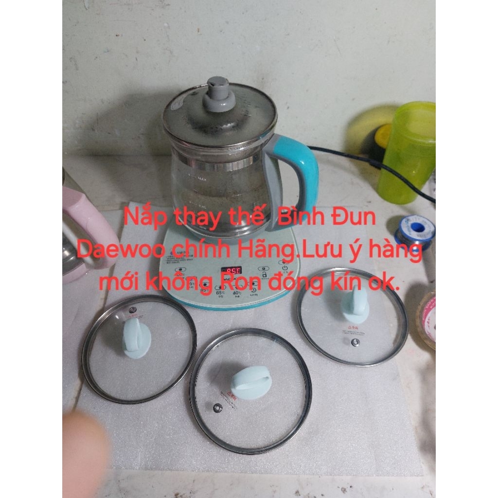🔥 PHỤ KIỆN NẮP ẤM ĐUN TRÀ DAEWOO DEK-MA980 CHÍNH HÃNG 🔥.Lưu ý hàng thay thế Không Ron.