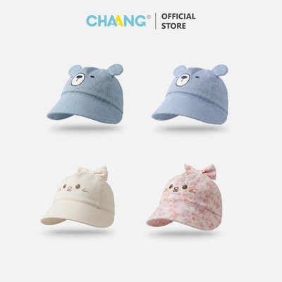 [CHAANG-Lưu ý mua theo bảng SIZE vòng đầu bé] Mũ lưỡi trai tai thú/Nơ Wild cho bé