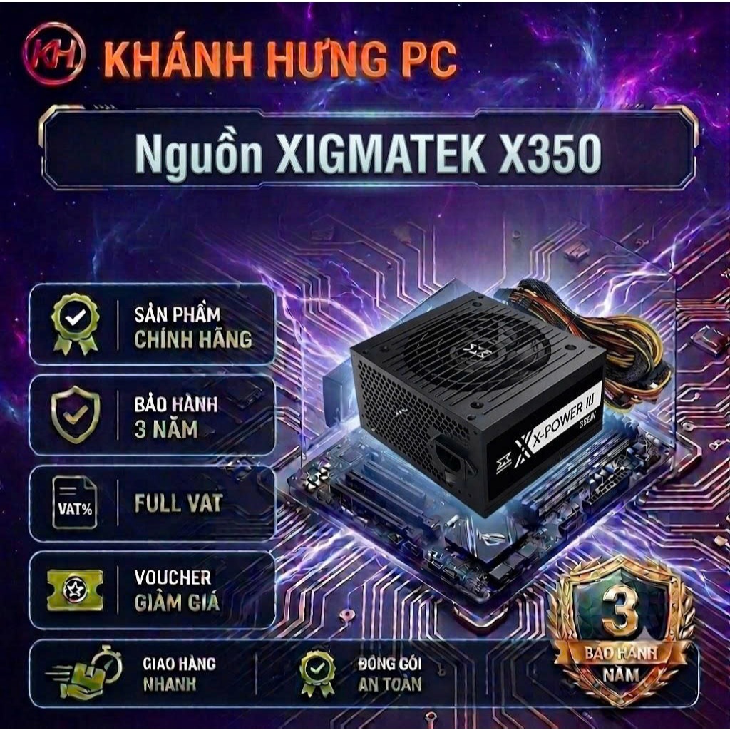 NGUỒN XIGMATEK X-POWER X350 CHÍNH HÃNG