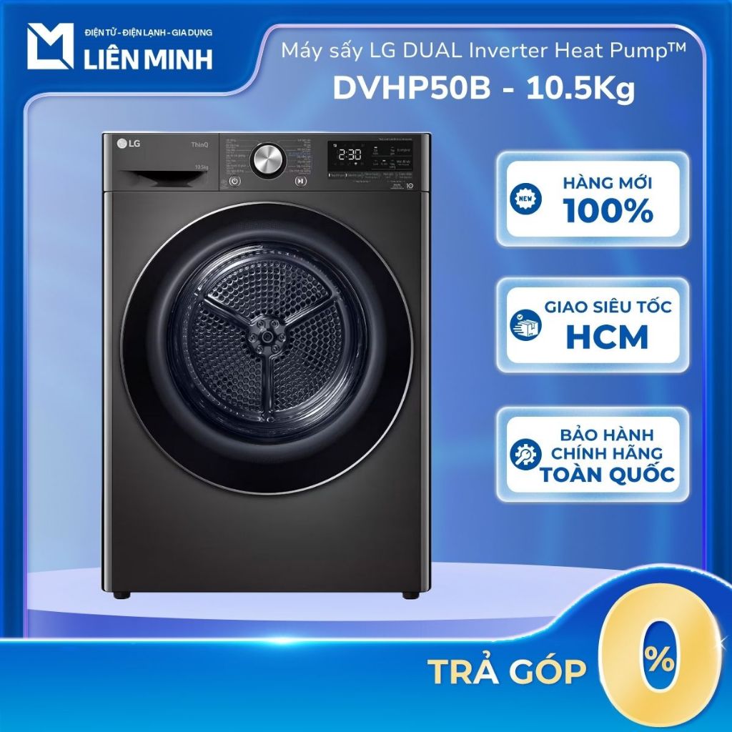 [Phí Lắp đặt 0Đ HN HCM] DVHP50M / DVHP50W / DVHP09B - Máy sấy bơm nhiệt LG Inverter