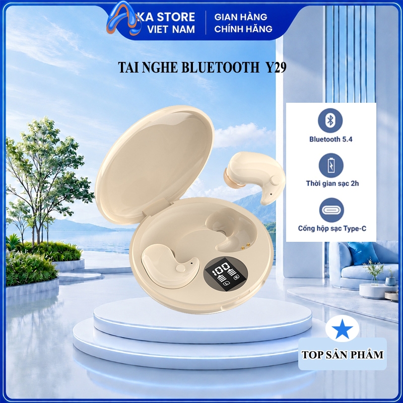 Tai Nghe Nằm Ngủ Y29 Tai Nghe Bluetooth AKA STORE Bass Căng ,Micro Tích Hợp, Có Mũ Tai Chống Ồn