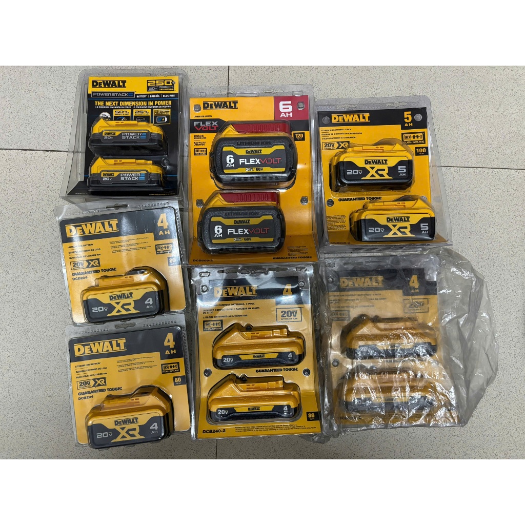 Chính hãng xách tay Mỹ DEWALT 20V MAX Battery 1,7AH 4AH 5AH 6AH