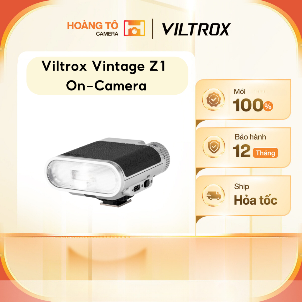 Đèn flash Viltrox Vintage Z1 On-Camera | Mới chính hãng