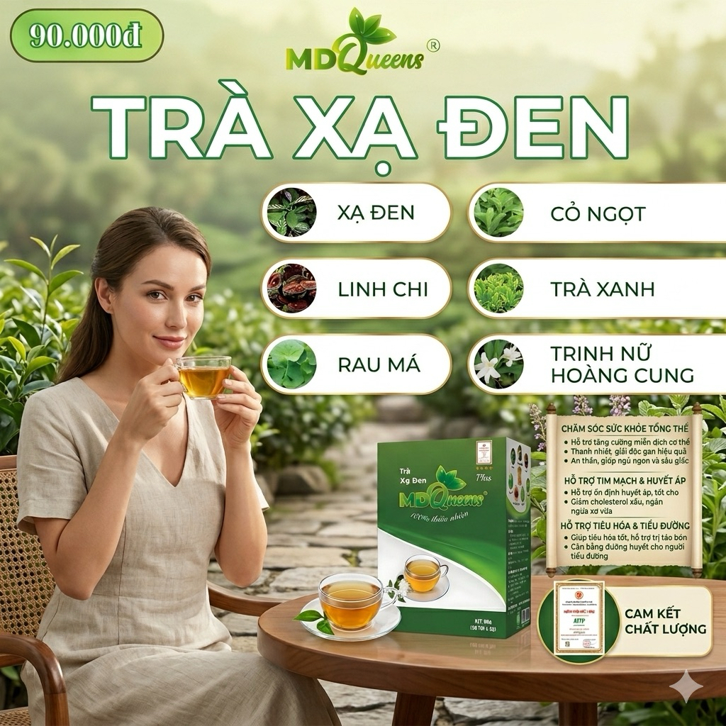 Trà xạ đên MD Queens