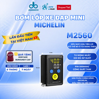 [Chính Hãng Michelin] Bơm xe đạp không dây tự động đo ngắt áp suất lốp, BH 6T - M2560 - Auto&plus