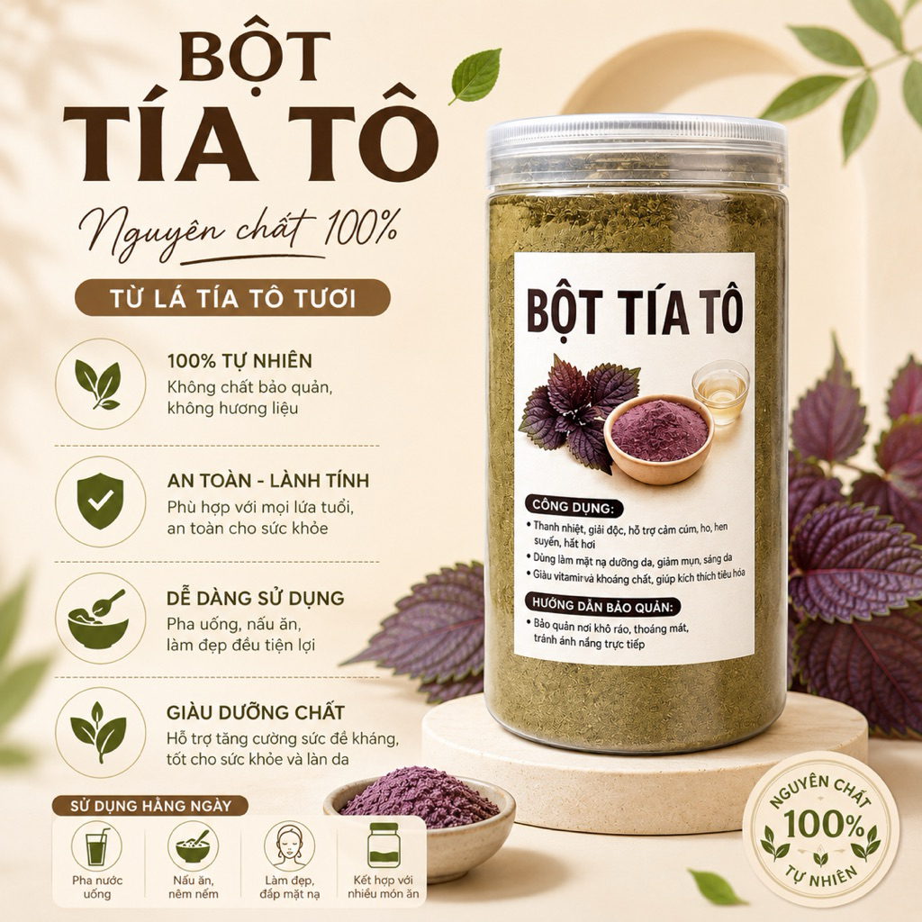 Bột tía tô lọ 500gr