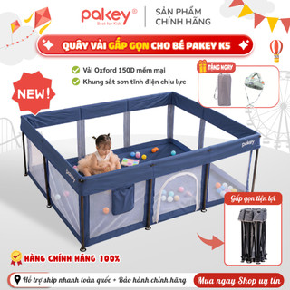 [Mới] Quây Vải Gấp Gọn Tiện Lợi Cao 65cm, Nhà Bóng Vải Lót Bông An Toàn Cho Bé Khi Vui Chơi Tặng Kèm 3 Món Quà - K5