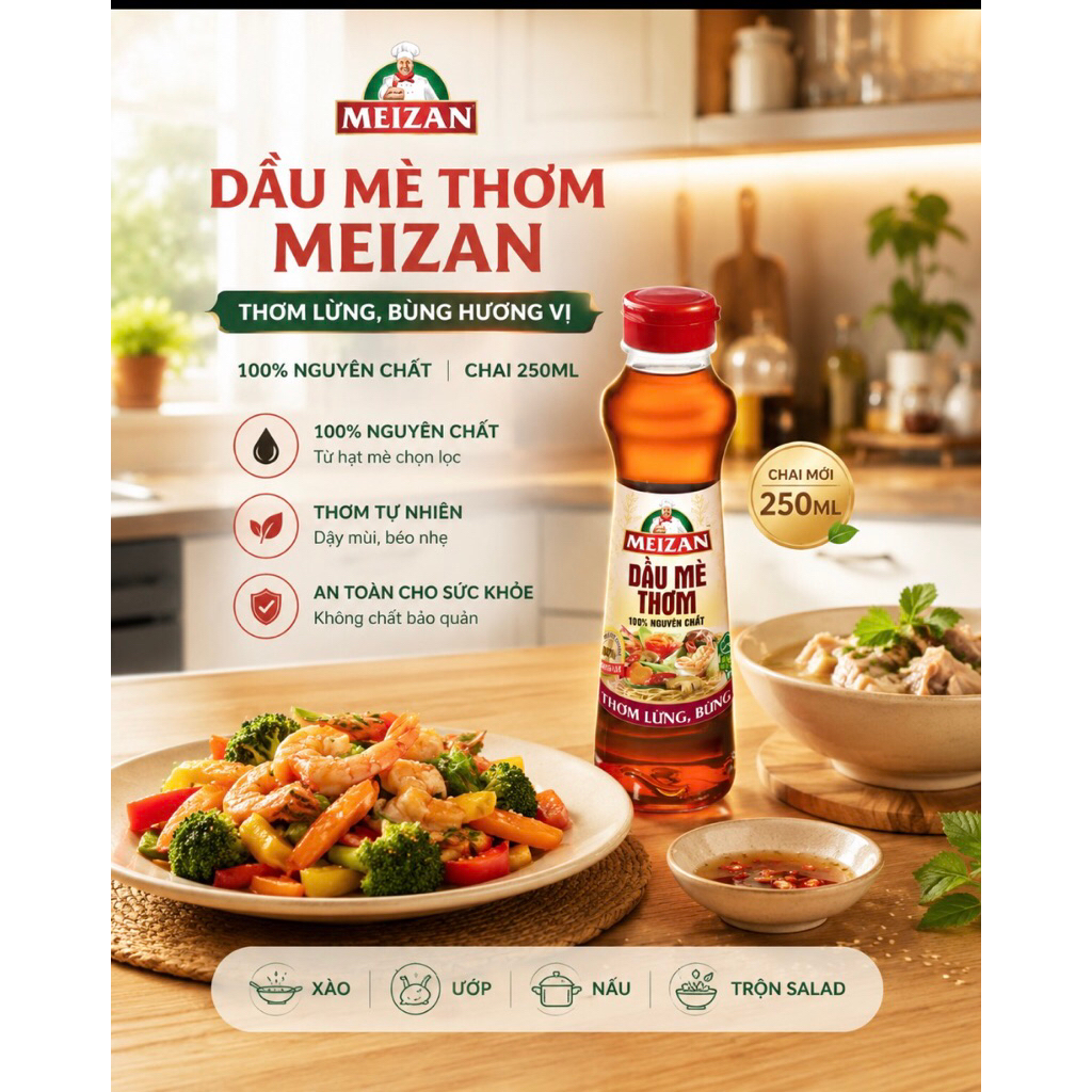 Dầu mè Mezan 250ml