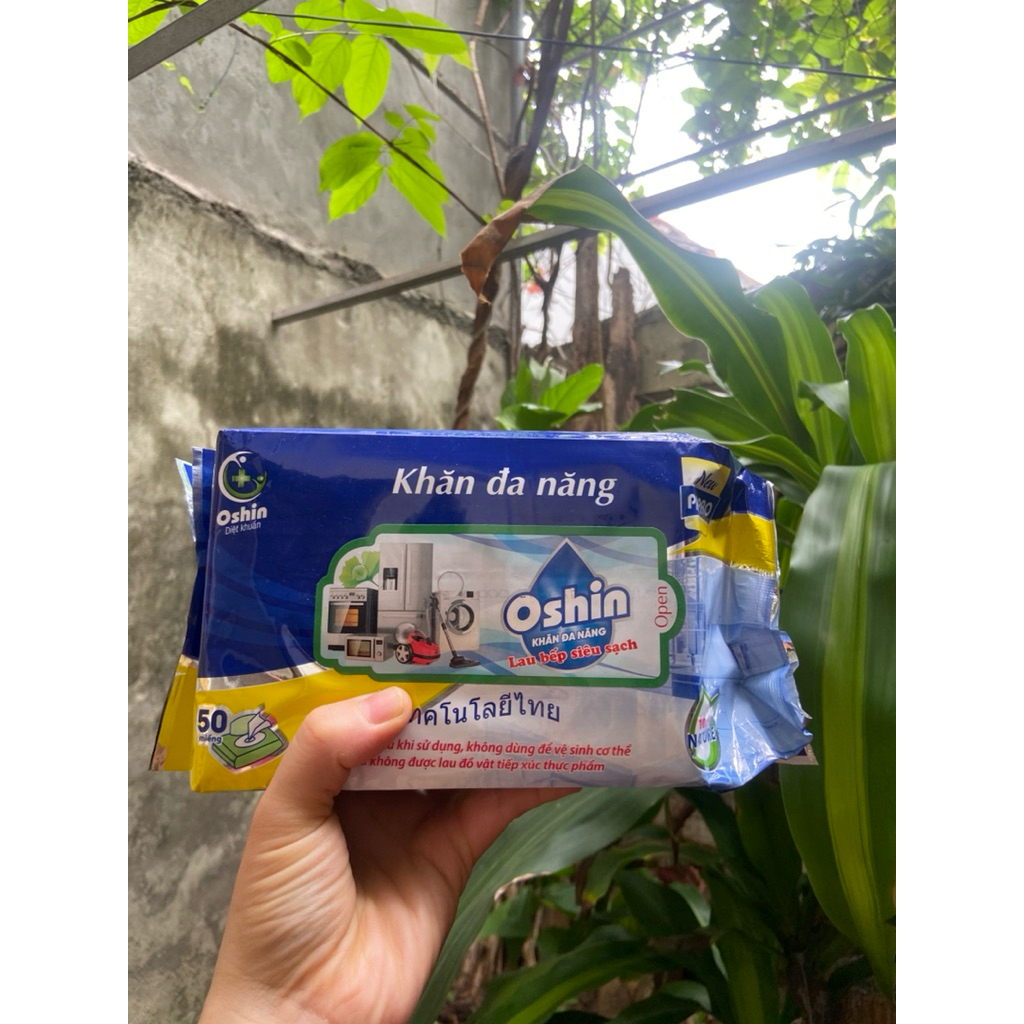 Khăn ướt lau bếp đa năng Oshin 50 tờ siêu tiết kiệm