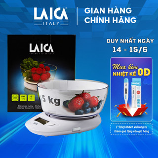Cân tiểu ly điện tử, cân nhà bếp Laica KS1019 - độ chính xác cao, nhỏ gọn, tải trọng tối đa 5kg