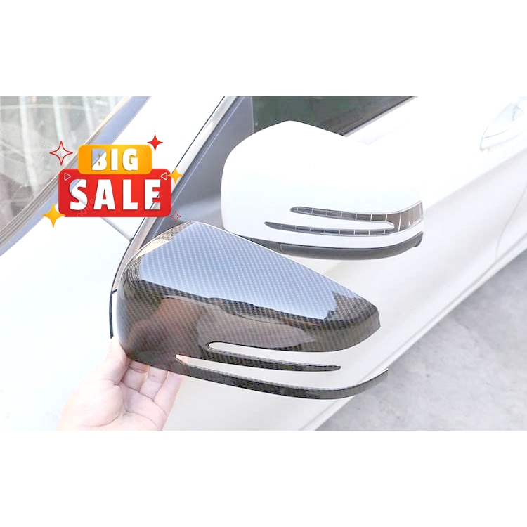 Ốp Gương Mercedes GLK 2009 2010 2011 2012 2013 2014 2015 Cacbon - Ốp Bảo Vệ Gương Mercedes GLK