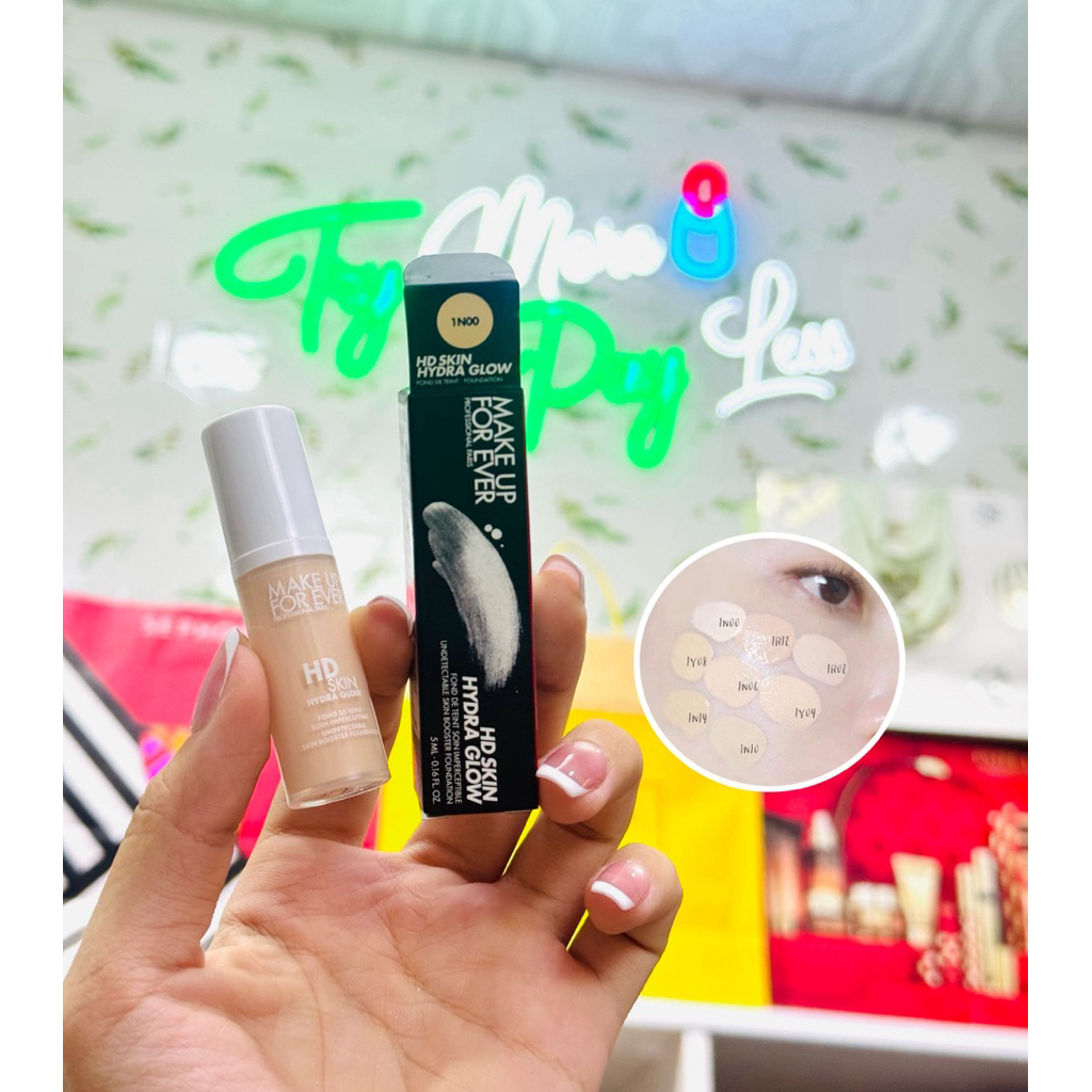 Kem nền mini MAKE UP FOR EVER HD Skin Hydra Glow Mini – Tone 1N00 ✨