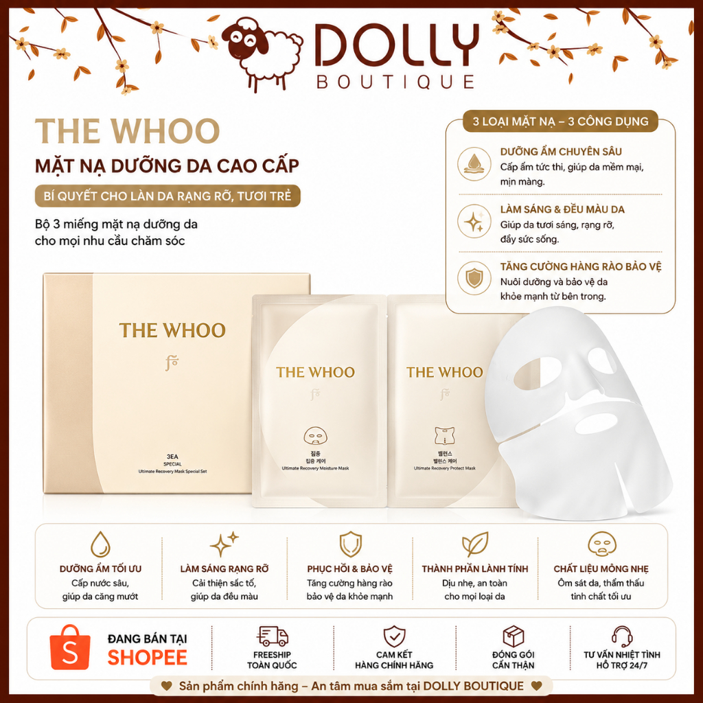 Mặt Nạ The Whoo Bichup Ultimate Recovery Face Mask