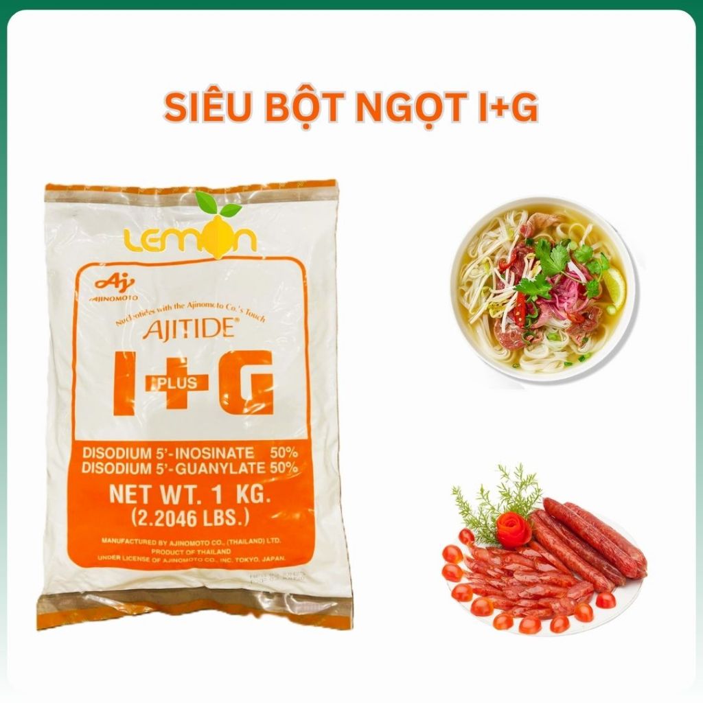 [GÓI 1KG] Siêu bột ngọt I+G - Chất điều vị AJITIDE Ajinomoto cao cấp - Hàng Thái Lan (Date xa)