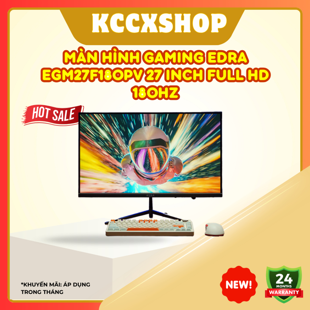 Màn hình Gaming EDRA EGM27F180PV 27 inch Full HD 180Hz - bảo hành 2 năm