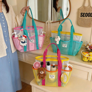 Túi Lưới Pastel Đựng Đồ Đi Bơi Vừa Xinh Vừa Tiện-Trendy Summer Size 35*15*25cm