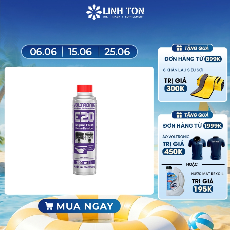 Phụ gia vệ sinh súc rửa động cơ Voltronic E20 Engine Flush