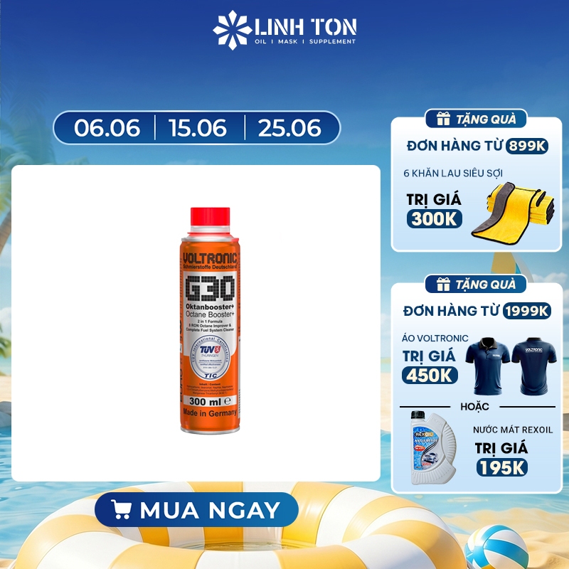 Phụ gia xăng Voltronic G30 Octane Booster+