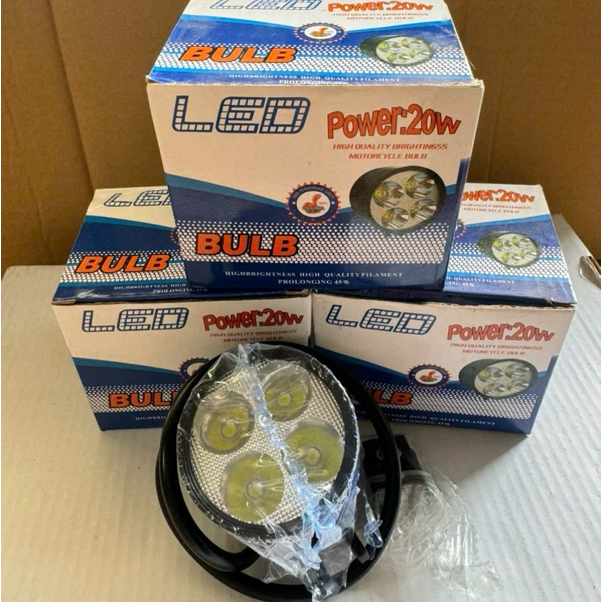 Đèn trợ sáng Led L4-L6( công xuất 20W) cho dòng xe honda- yamaha phụ tùng phụ kiện xe máy