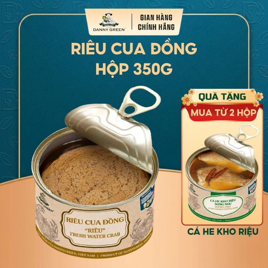 Riêu Cua Đồng Ăn Liền DannyGreen | Riêu Cua Tươi Sống, Chế Biến Sẵn, Tiện Lợi, Không Chất Bảo Quản, 