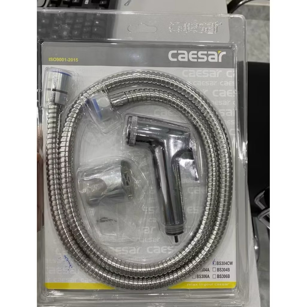 Bộ vòi xịt Caesar BS304CW , Dây sen Caesar 13608MDA-S