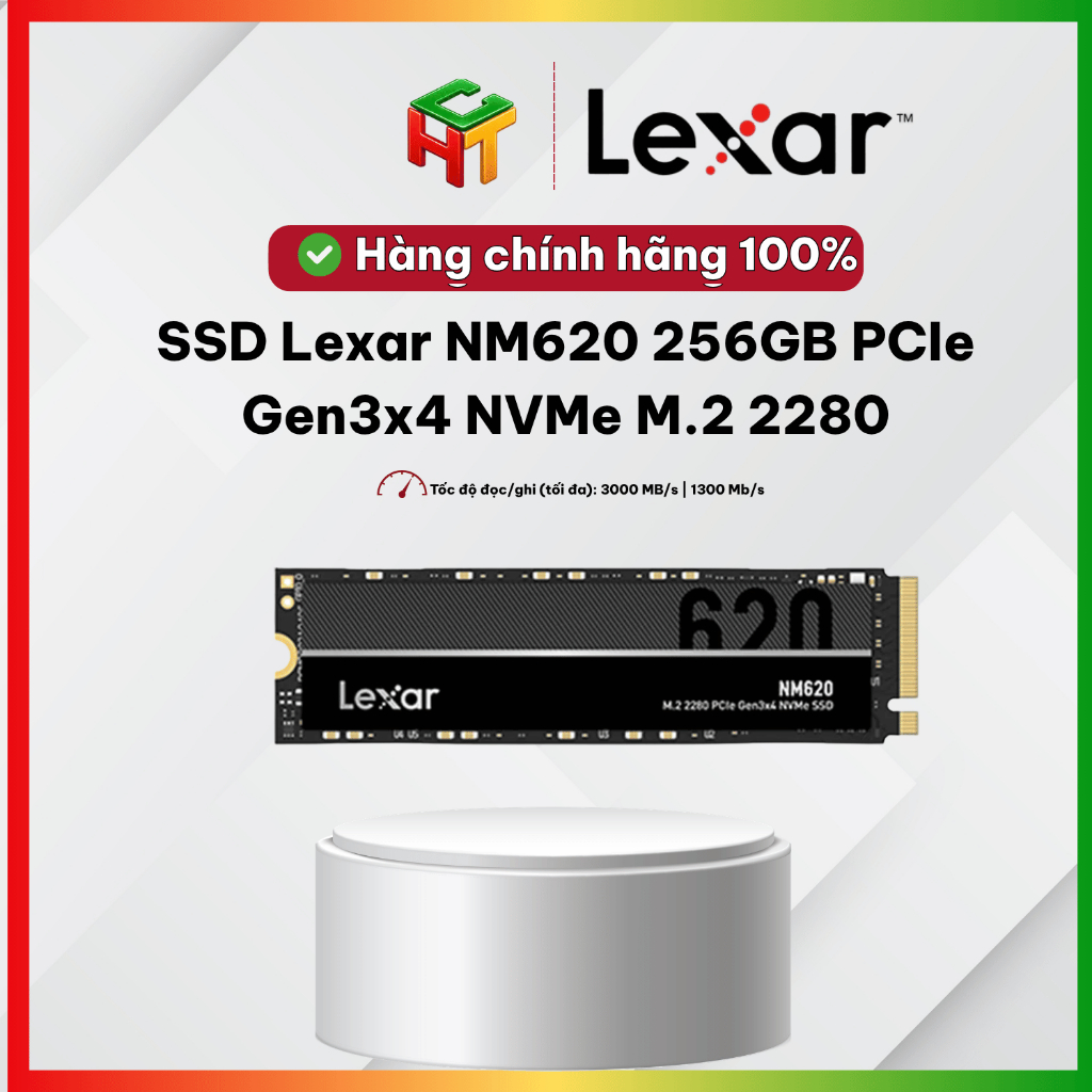 SSD Lexar NM620 256GB PCIe Gen3x4 NVMe M.2 2280 (LNM620X256G-RNNNG)
