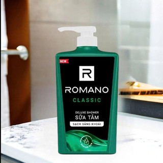 Sữa Tắm Romano 650g Đủ Mùi Hương – Sạch Da, Thơm Lâu, Nam Tính Cuốn Hút