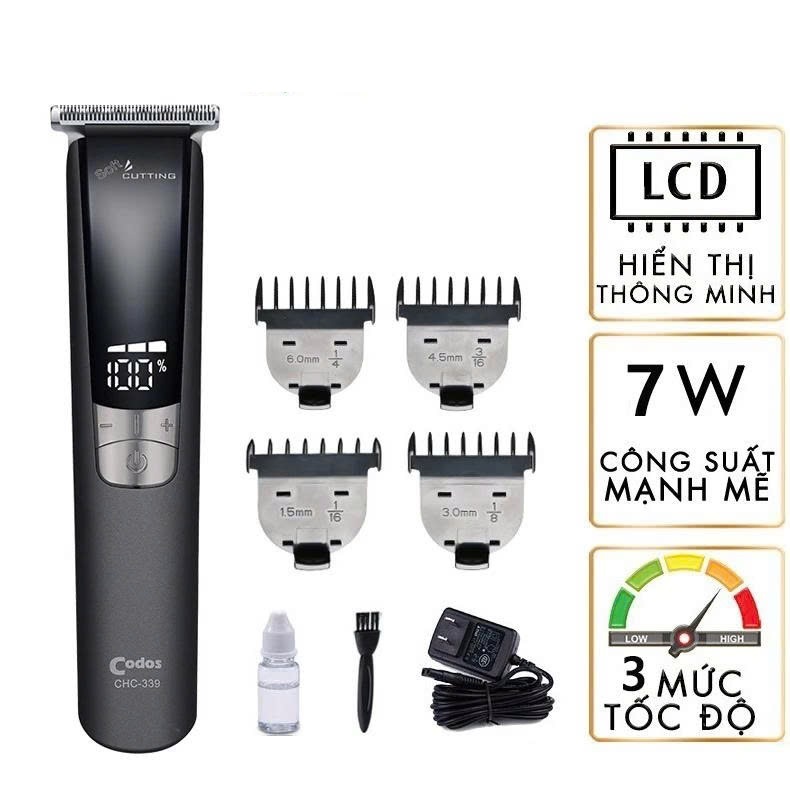 Tông đơ bấm viền Codos CHC-339 có 3 tốc độ,