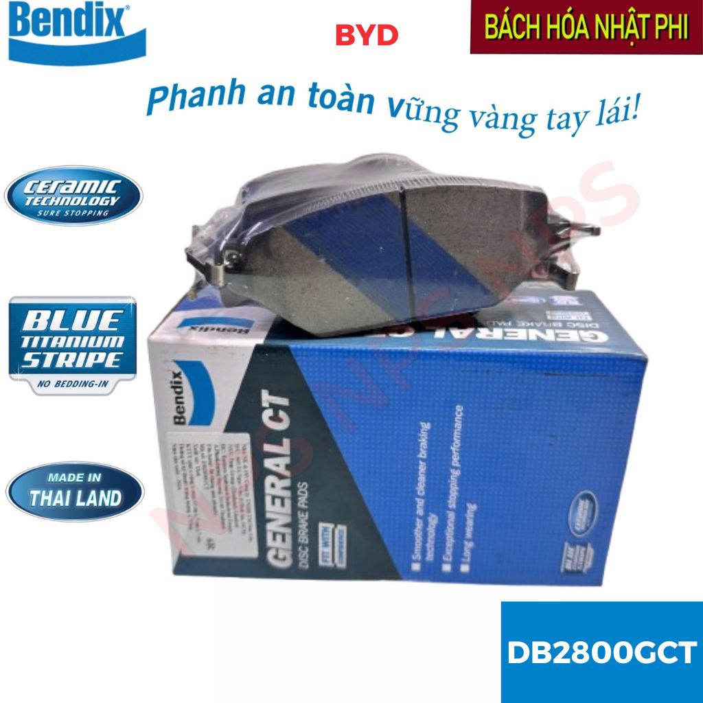 Bố thắng trước  BYD Seal 22-nay, BYD Sealion 6 24-nay máy 1.5 PHEV (FWD và AWD) (Bendix)-DB2800GCT