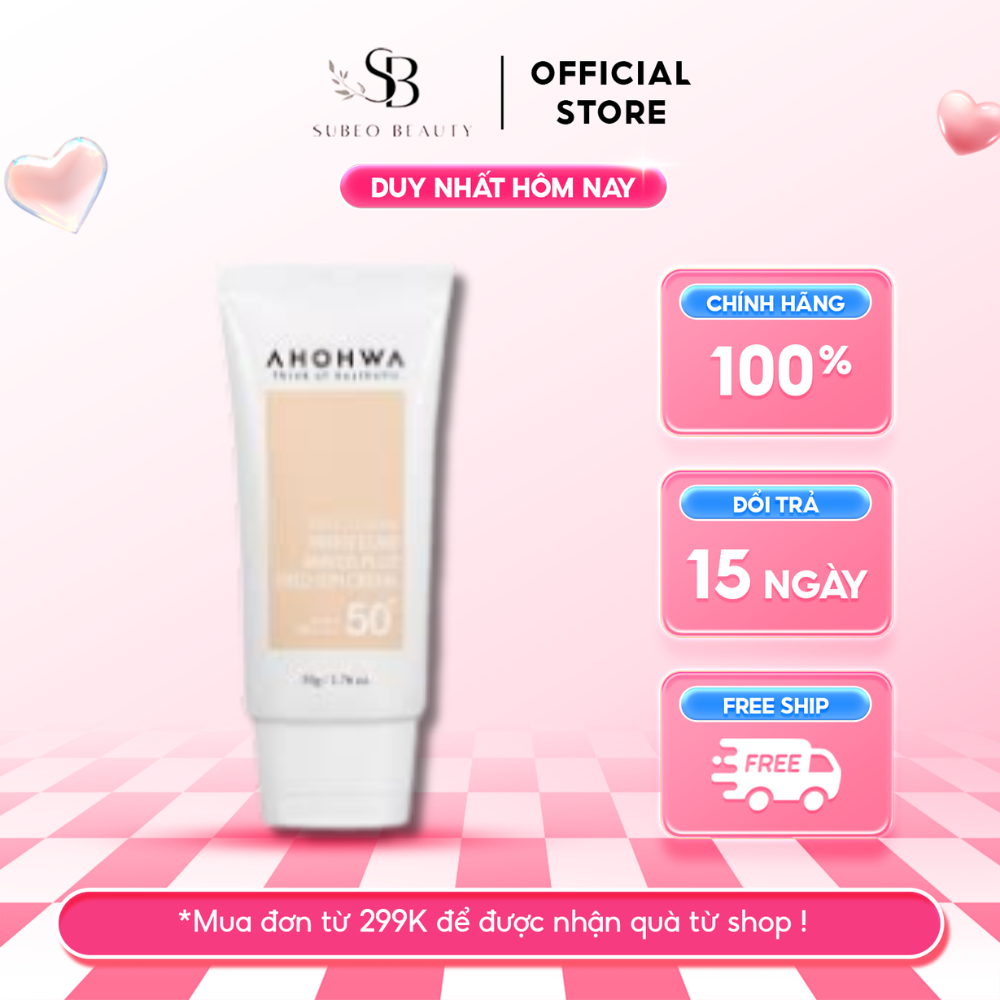 Kem Chống Nắng Phổ Rộng AHOHWA Mild Sun Cream SPF50+ PA++++ Tuýp 50g
