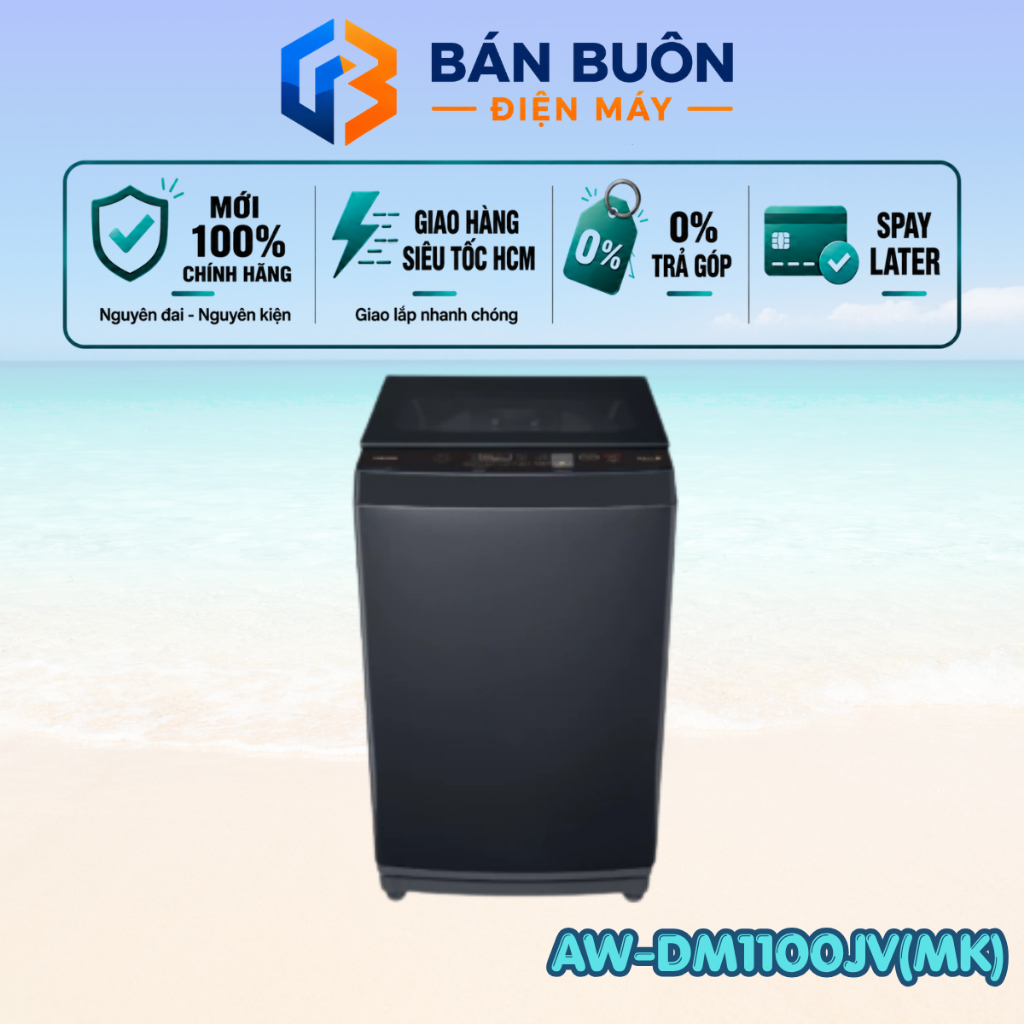 AW-DM1100JV(MK) Máy giặt Toshiba 10kg - Inverter cửa trên, giặt mạnh, tiết kiệm điện AW-DM1100JV(MK)