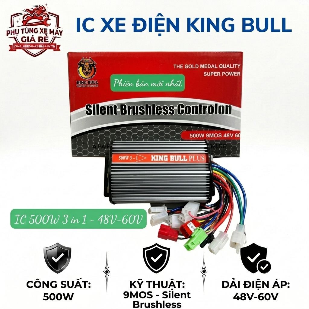 [MÃ GIẢM GIÁ] IC Điều Tốc Xe Điện KING BULL PLUS 350W / 800W - 1000W (Hàng Thường & Hàng Mở Tua Đa N