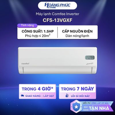 CFS-13VGX | Máy Lạnh Comfee Inverter 1.5 HP CFS-13VGXF {Toàn Quốc}