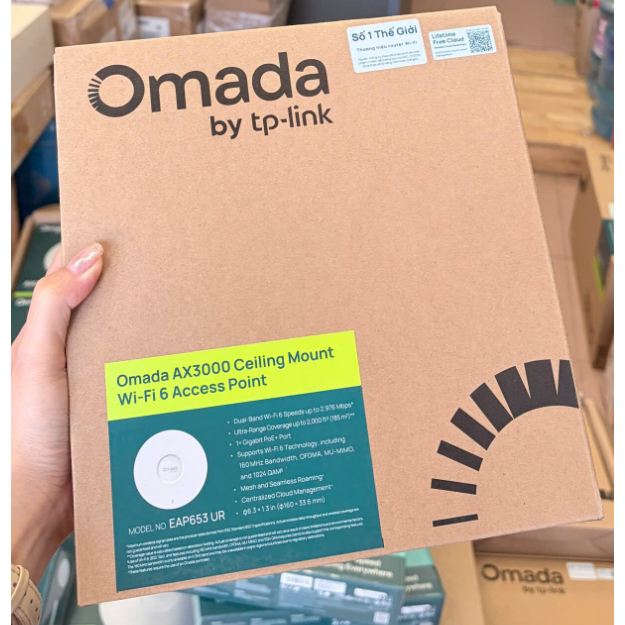 Access Point Omada EAP653 UR WiFi 6 AX3000 Gắn Trần