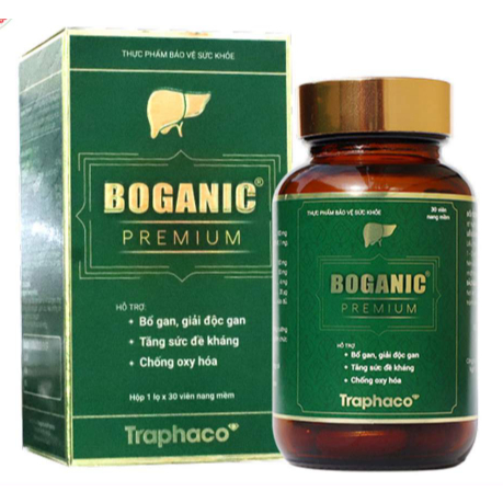 Boganic Premium Traphaco Giúp Thải Độc Gan - Lọ 30 Viên