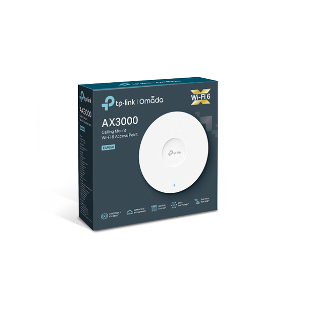 Access Point gắn trần wifi 6 băng tần kép AX3000 TP-LINK EAP653