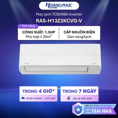Máy lạnh Toshiba Inverter 1.5 HP RAS-H13S5KCV2G-V / RAS-H13Z2KCVG-V {Toàn Quốc}