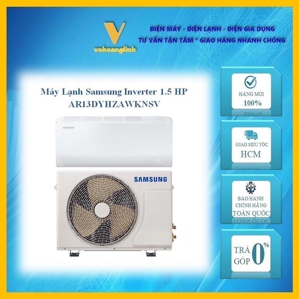 Máy Lạnh Samsung Inverter 1.5 HP AR13DYHZAWKNSV