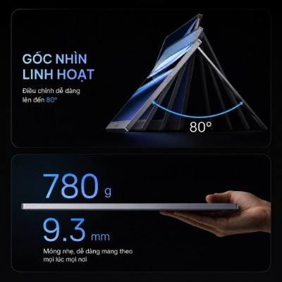 Màn Hình Di Động ARZOPA Z3FC 16.1" 2.5K 180Hz IPS | 107% sRGB | USB-C Mini HDMI | Chính Hãng | BigBuy360 - bigbuy360.vn