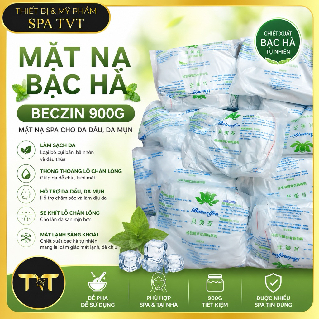 MẶT NẠ BẠC HÀ BECZIN (BECZIN), MẶT NẠ CHĂM SÓC DA DẦU DA MỤN, HỖ TRỢ SE KHÍT LỖ CHÂN LÔNG