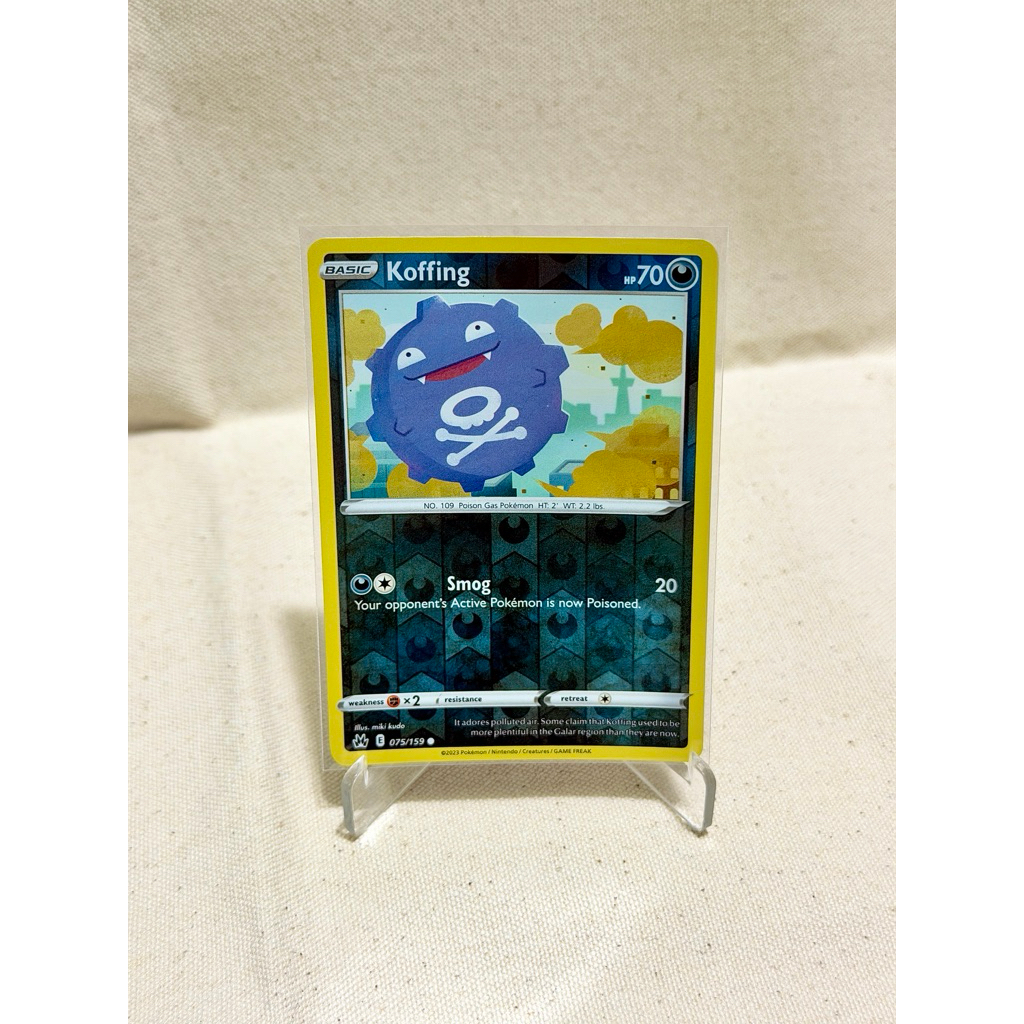 Thê Pokemon tcg Koffing Reverse Holo chính hãng
