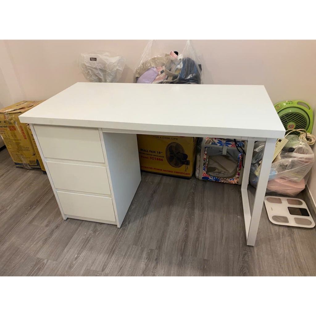 ( HỖ TRỢ LẮP RAP HCM) bàn có tủ 3 ngăn gắn được ARM ikea có 1m-2m tủ sâu nhiều hộc bàn làm việc chơi game học tập | BigBuy360 - bigbuy360.vn