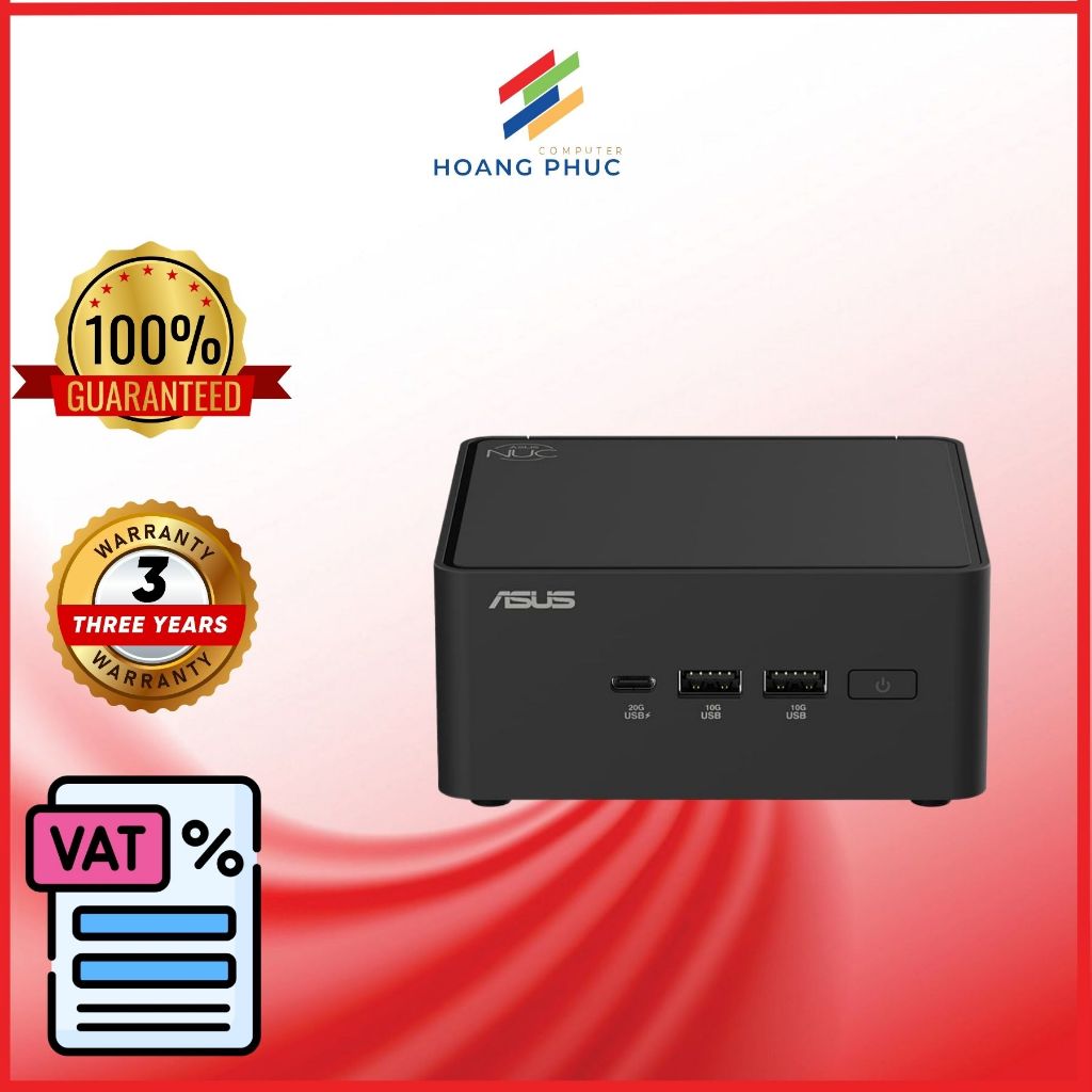Mini PC ASUS NUC 15 Pro Kit RNUC15CRHU500000I - Hàng chính hãng bảo hành 3 năm