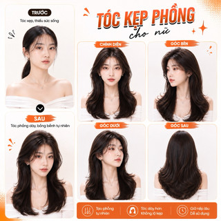 [HÀNG CAO CẤP] KẸP PHÍM PHỒNG CONG LÀM DÀY TÓC