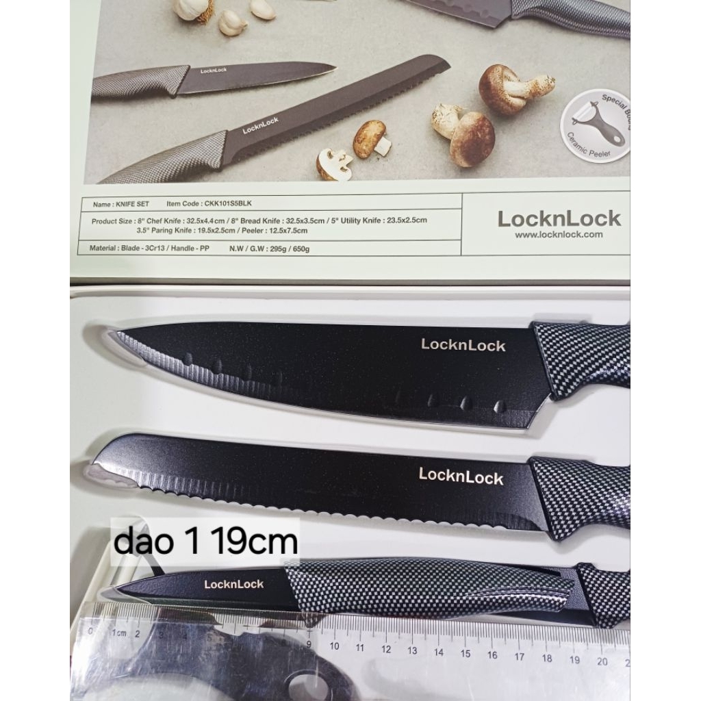 Hộp dao 5 món LocknLock CKK101S5BLK