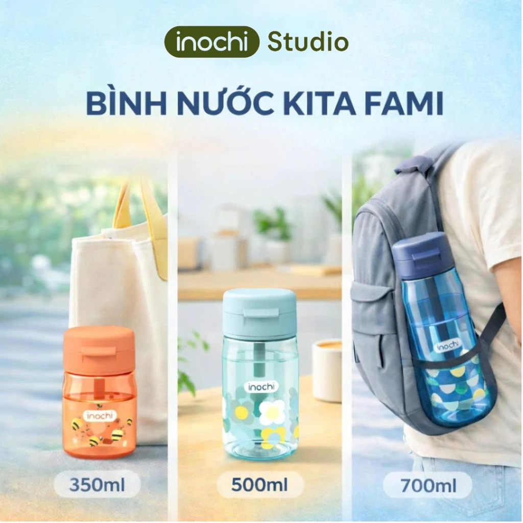 [ Bộ sưu tập ] Bình nước thể thao Kita Active, Bình nước Kita Fami, Bình nước Kita Slim