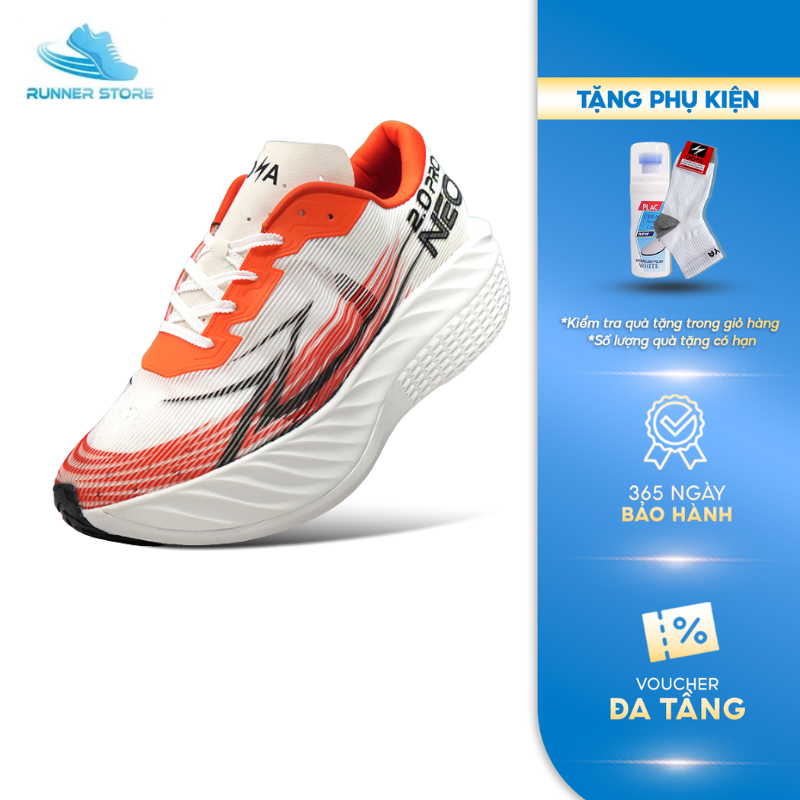 Giày Chạy Bộ Full Tấm Carbon Nam Nữ GOYA NEO PRO 2.0 Năm 2026 - Phát Quang, Trợ Lực, Chống thấm