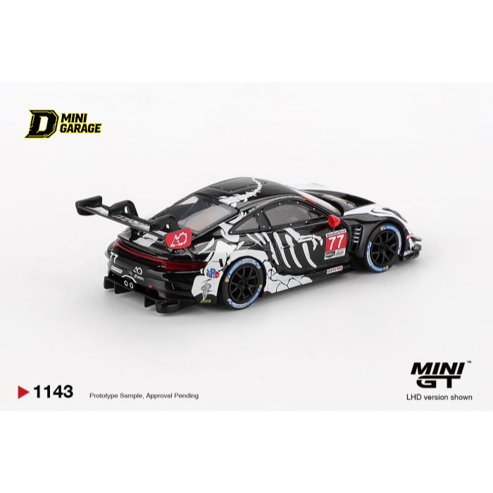 Xe mô hình Mini GT - Porsche 911 GT3 R Skeleton Rexy AO Racing Petit Le Mans
